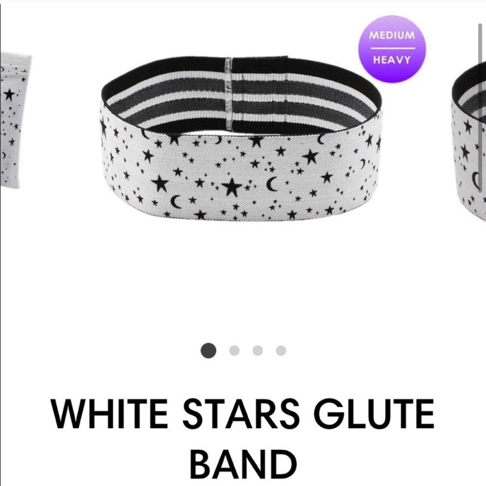 SuzieB Glute Bands- Stars ⭐️ WHITE BAND ONLY